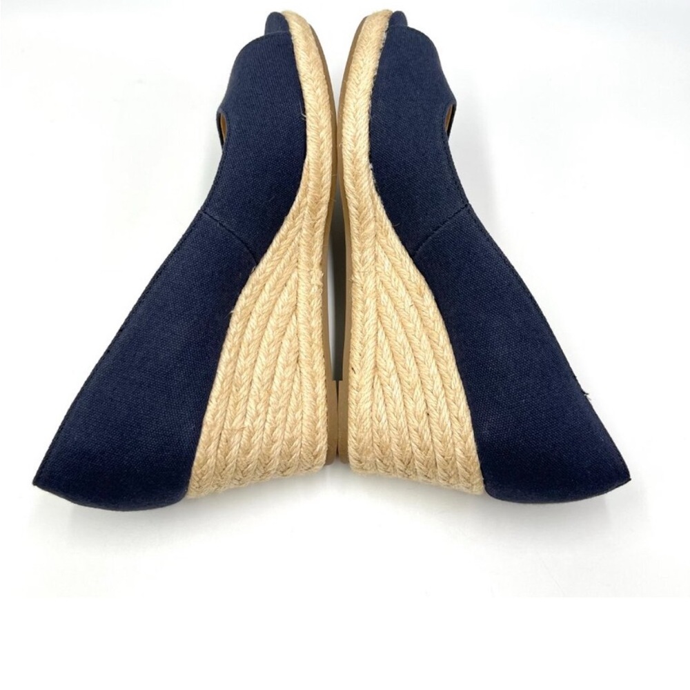Bandolino Womens Size 6.5 Nuri 7 Navy Blue Espadrilles Wedges Heels Shoes - Picture 5 of 8